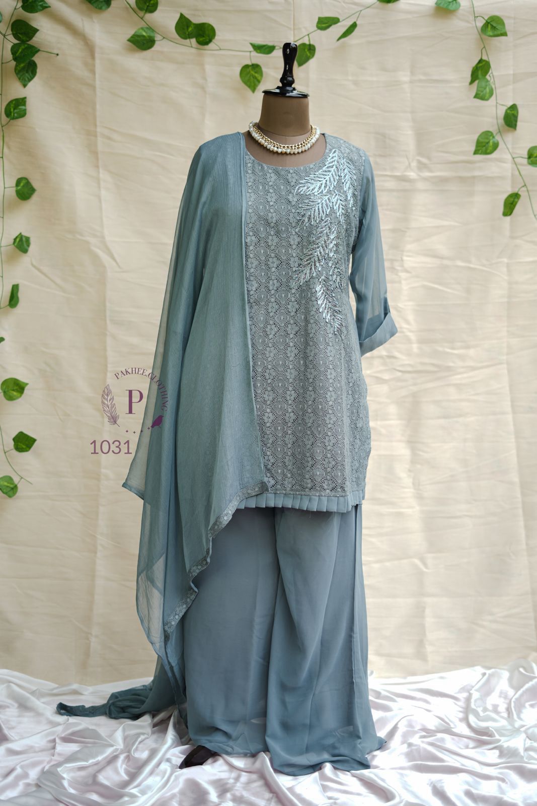 Teal Green Pakistani Suit