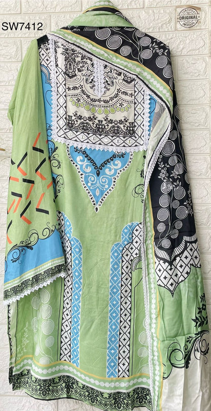 Unstitched Ethnic Suit