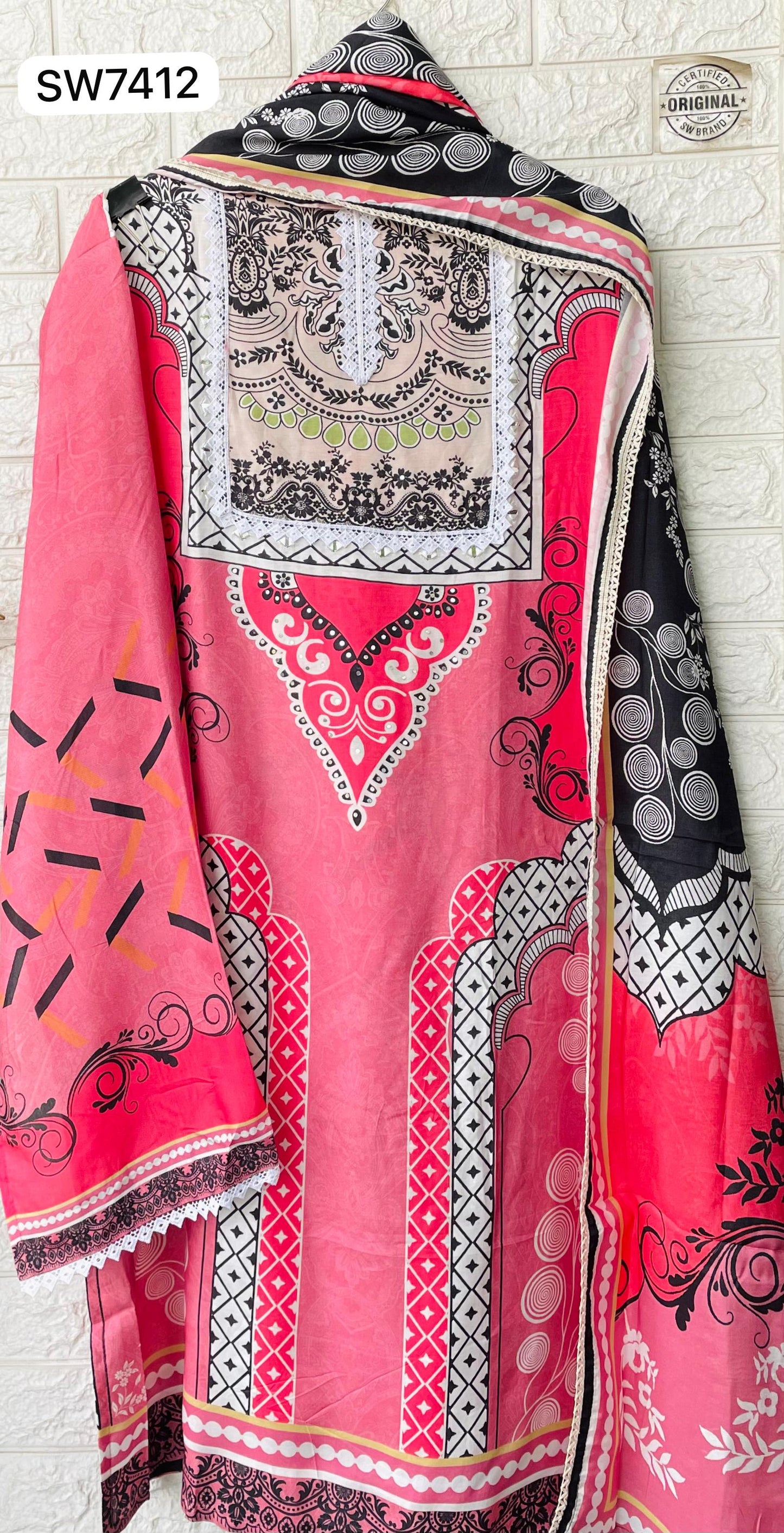 Unstitched Ethnic Suit